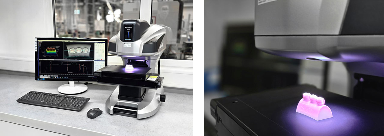 hochentwickeltes Messgerät  steht im  Messlabor der Firma Hersteller Fertigung Produzent Leiferant Schnitzler Kunststofftechnik in Küps bei Kronach, Region Oberfranken, Bayern, Deutschland