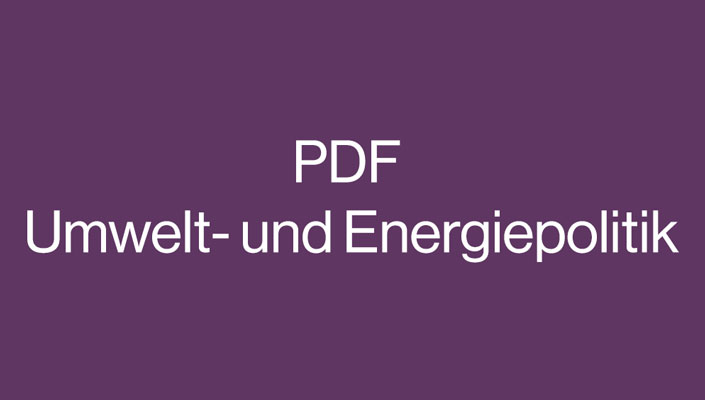 Umwelt- und Energiepolitik